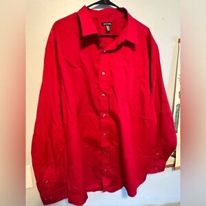 George 2XL Men’s Long-sleeve button down - Red